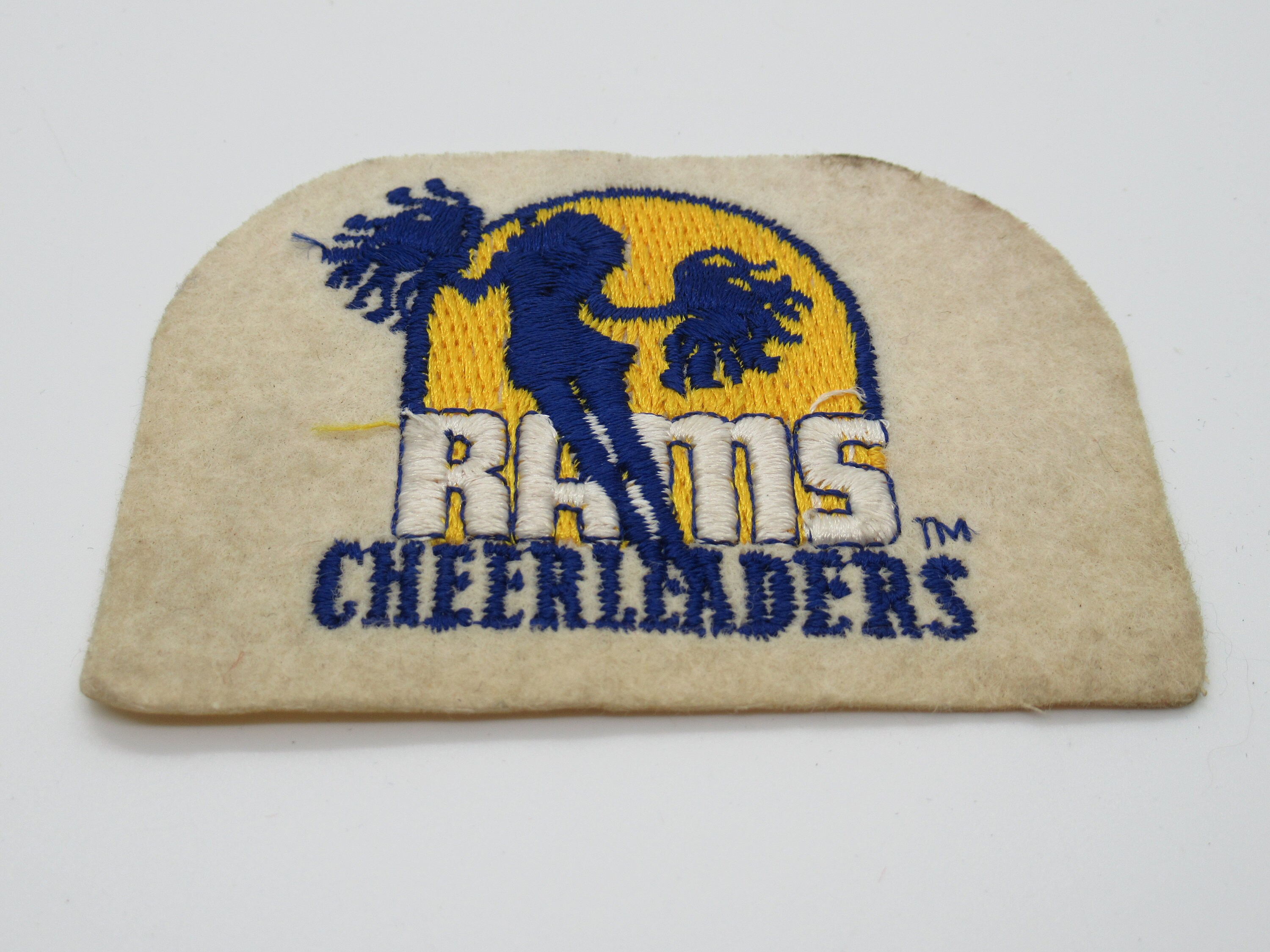 st Louis Los Angeles Rams Cheerleaders Vintage Nfl Rectangle Iron On Patch