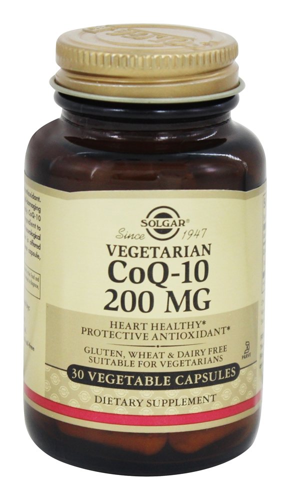 Solgar - Vegetarian CoQ-10 200 mg. - 30 Vegetarian Capsules