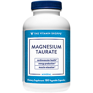 Magnesium Taurate - Fully Reacted Complex - 125 MG (180 Vegetable Capsules)