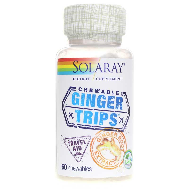 Solaray Ginger Trips 60 Chewables