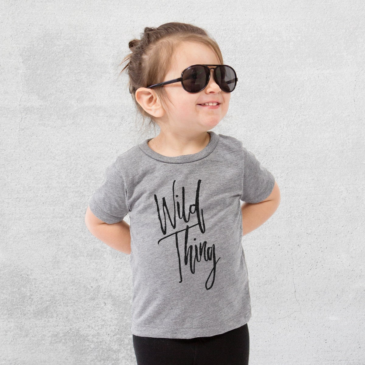 Wild Thing - Tri-Blend Shirt Kids Tshirt Animal Glasses T Children Girl Boy Unisex Clothing