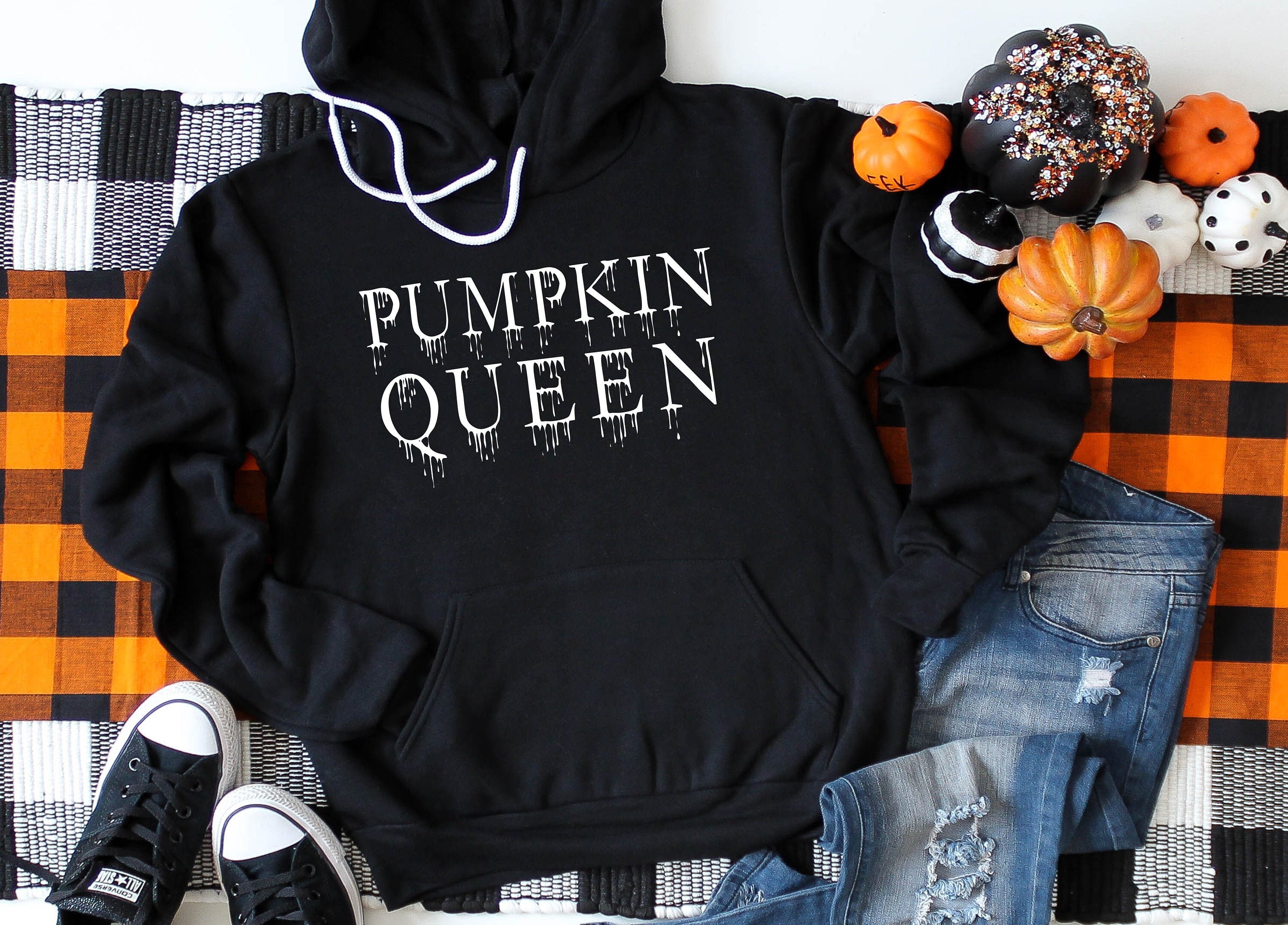 Halloween Sweater Pumpkin Queen Cute Trick Or Treating Gift Friends Mom