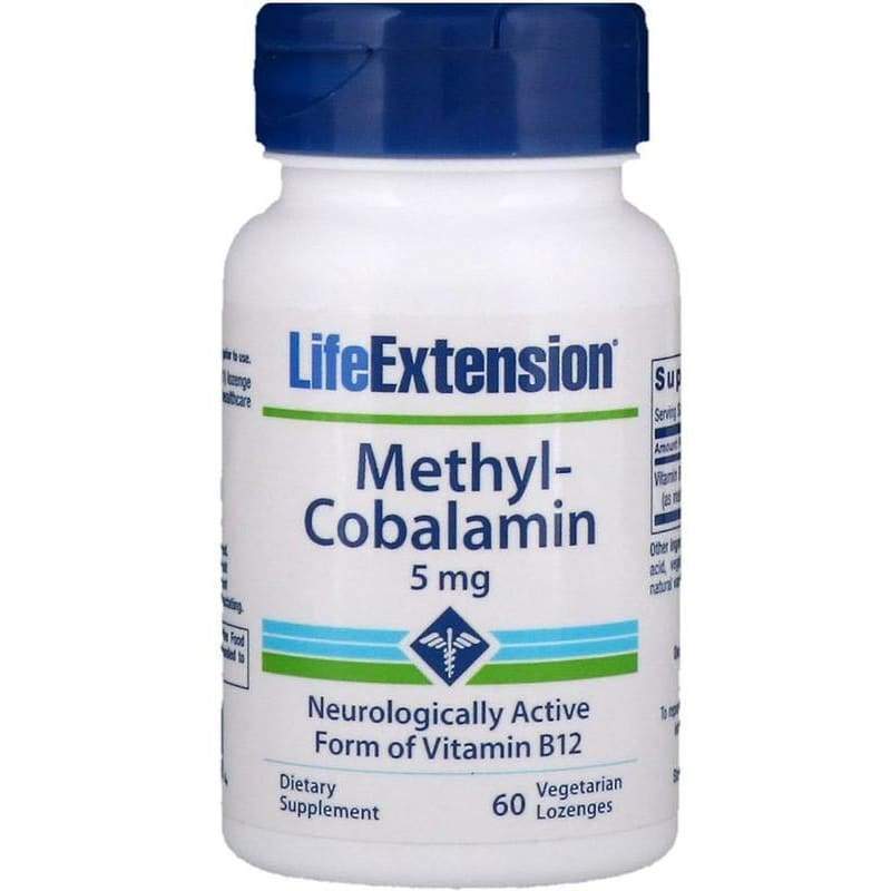 Methylcobalamin, 5mg - 60 vegetarian lozenges