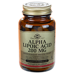 Alpha Lipoic Acid Antioxidant - 200 MG (50 Vegetarian Capsules)
