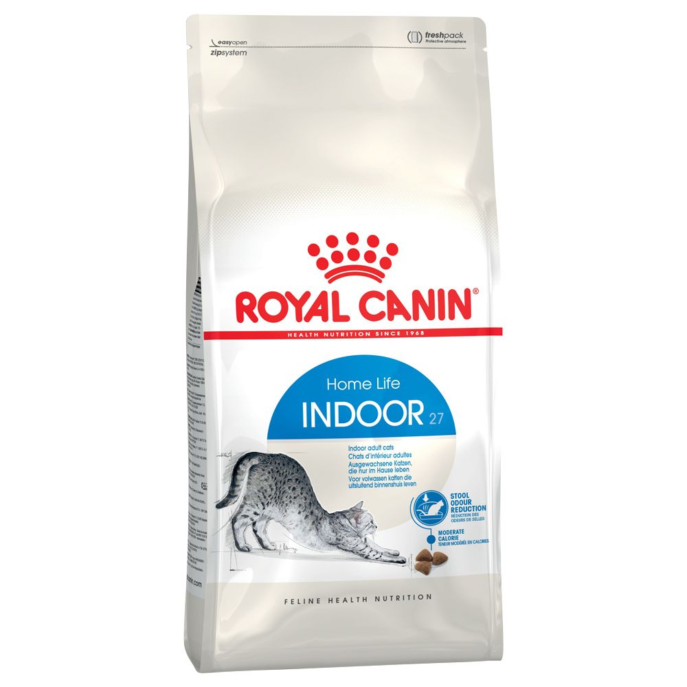 Royal Canin Indoor 27 Cat - Complementary: Royal Canin Wet Indoor Sterilised Loaf (12 x 85g)