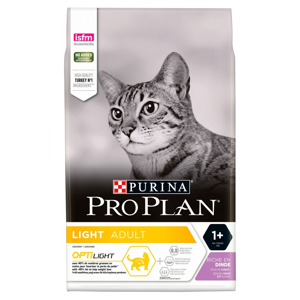 Purina Pro Plan Light Cat Optilight - Rich in Turkey - 10kg