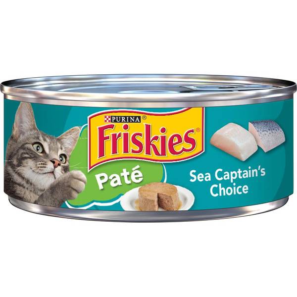 Friskies 5.5 oz Pate Sea Captain's Choice Wet Cat Food