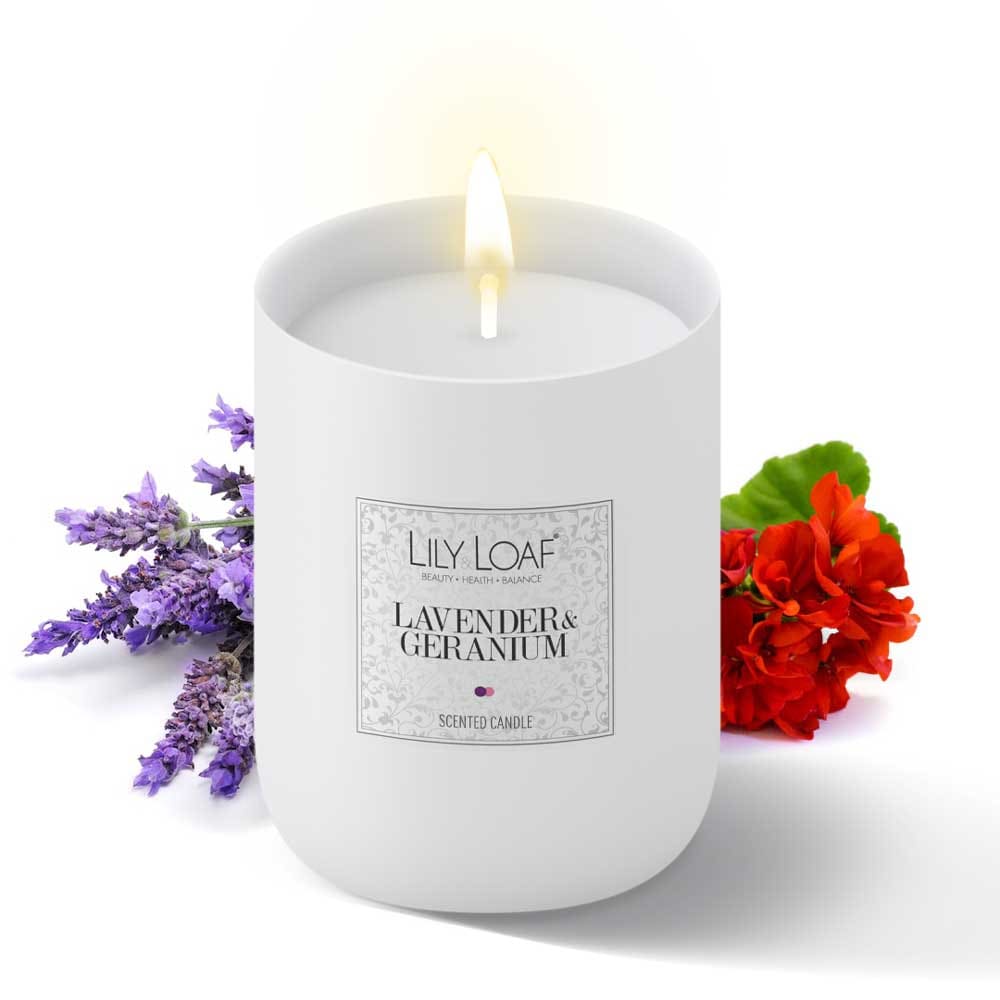 Lavender & Geranium Soy Wax Candle