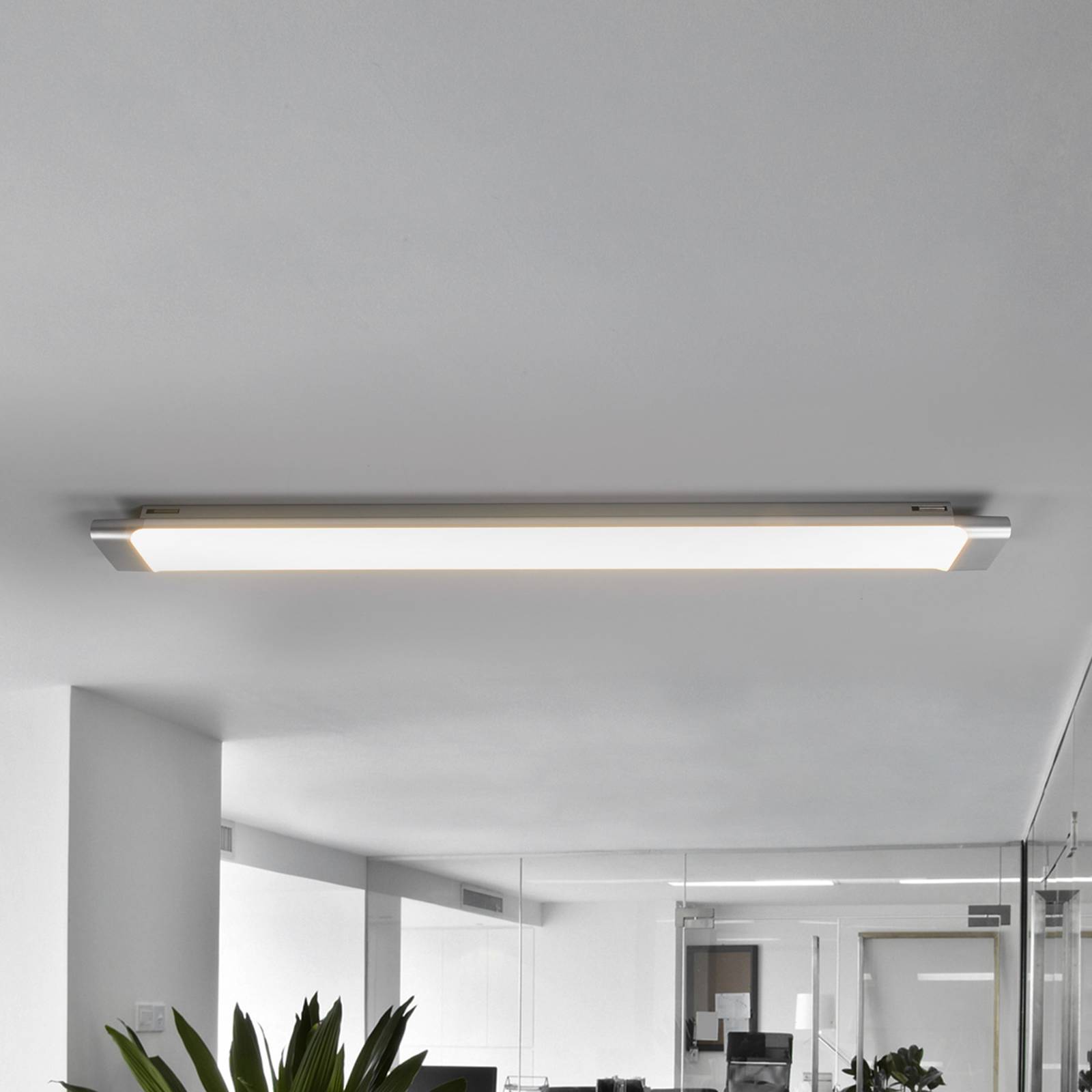Käytännöllinen LED-kattovalaisin Vinca, 90 cm