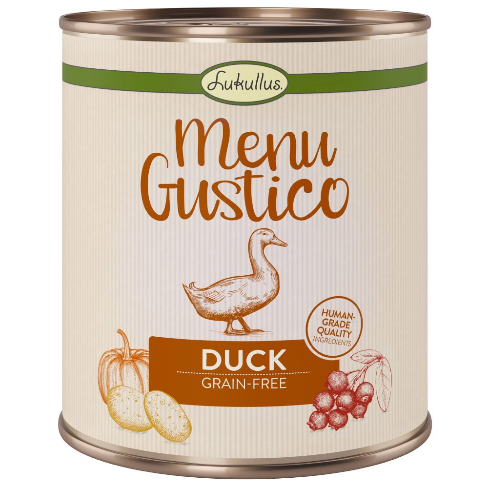 Lukullus Menu Gustico Duck - Grain-free - 6 x 800g