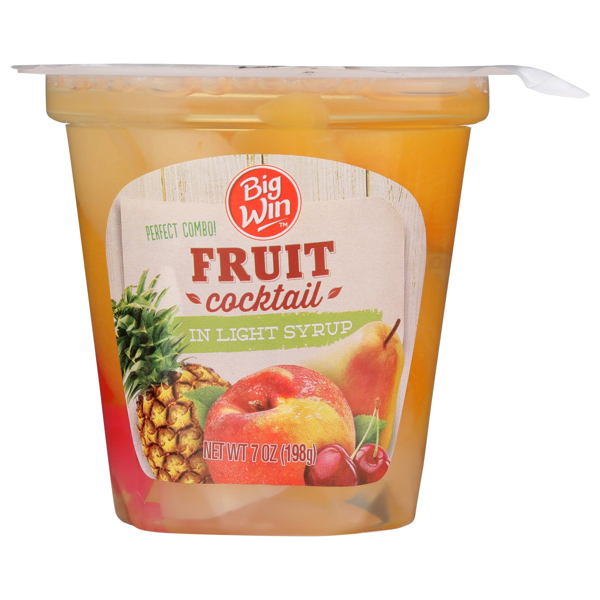 Big Win Fruit Cocktail in Light Syrup, 7 oz