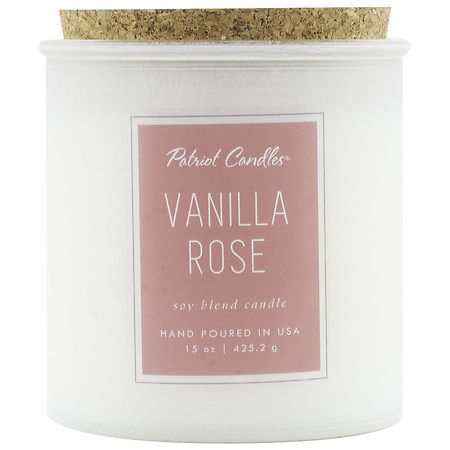 Patriot Candles Soy Blend Candle Vanilla Rose - 15.0 oz