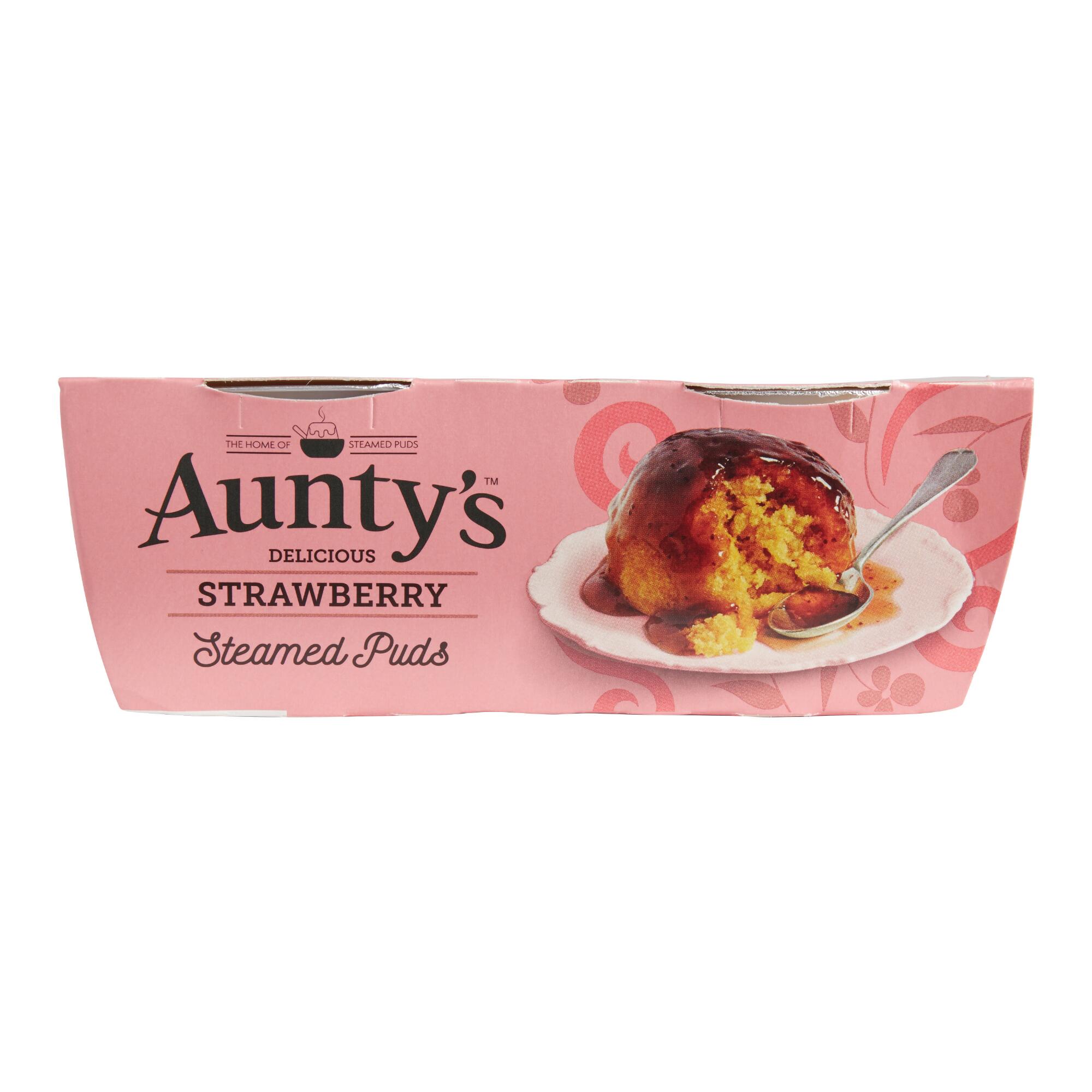 Aunty's Strawberry Steamed Puds Set of 2 by World Market