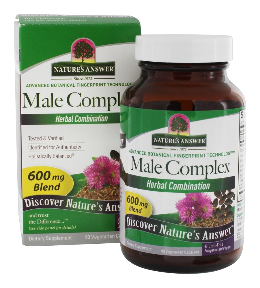 Nature's Answer - Male Complex Herbal Blend Supplement - 90 Vegetarian Capsules