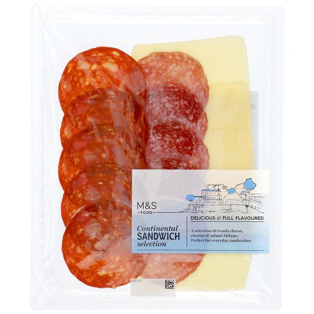 M&S Gouda Cheese, Chorizo & Salami Sandwich Selection