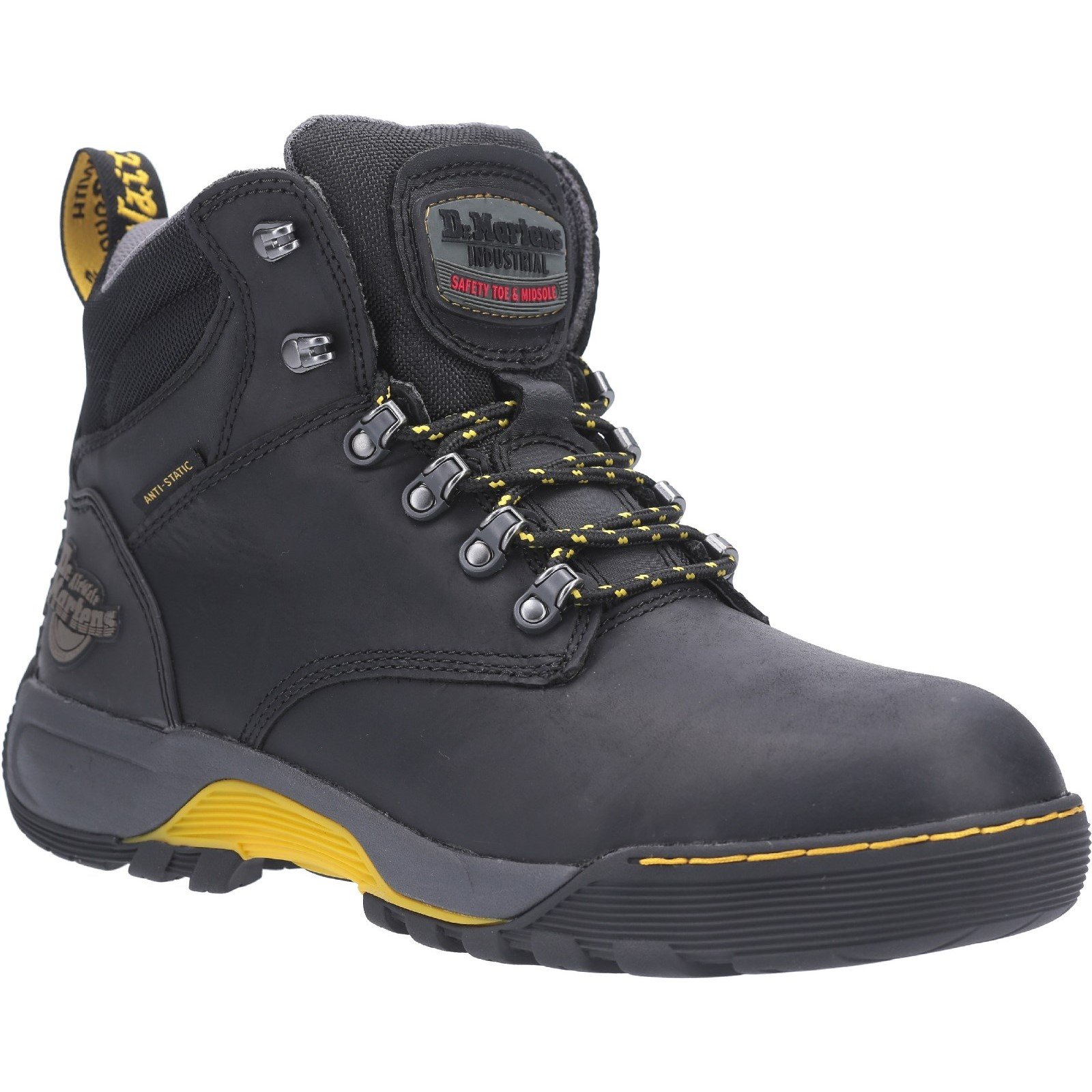 Dr Martens Unisex Ridge ST Lace Up Hiker Safety Boot Black 28324 - Black 8