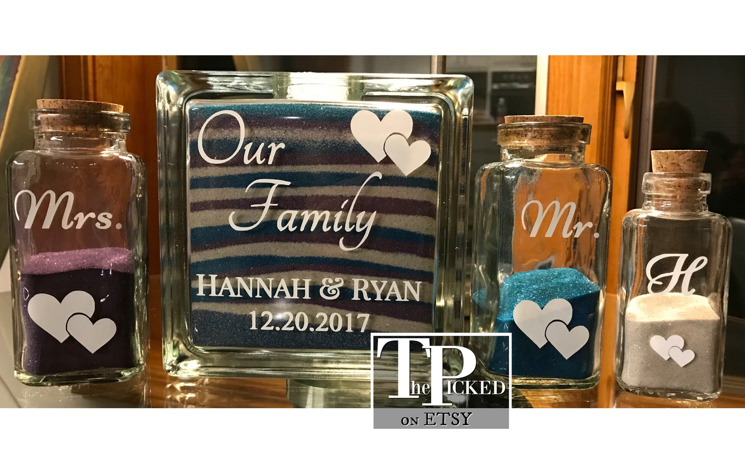 Blended Family-Sand Ceremony Set-Hearts-Tpuwus52