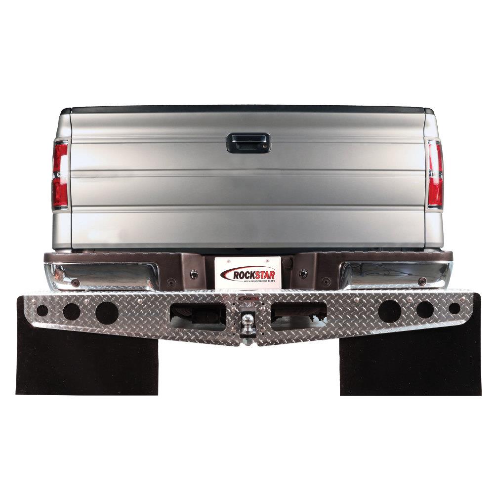 Agri-Cover RockStar Diamond Plate Hitch-Mounted Mud Flaps for Dodge Ram 2500/3500, '09-'13 | A1040022