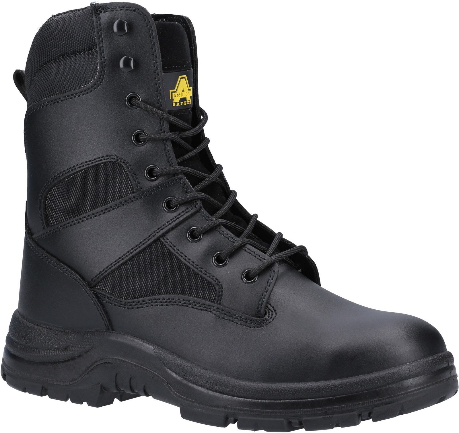 Amblers Unisex Safety Water Resistant Hi leg Lace Up Boot Black 21396 - Black 14