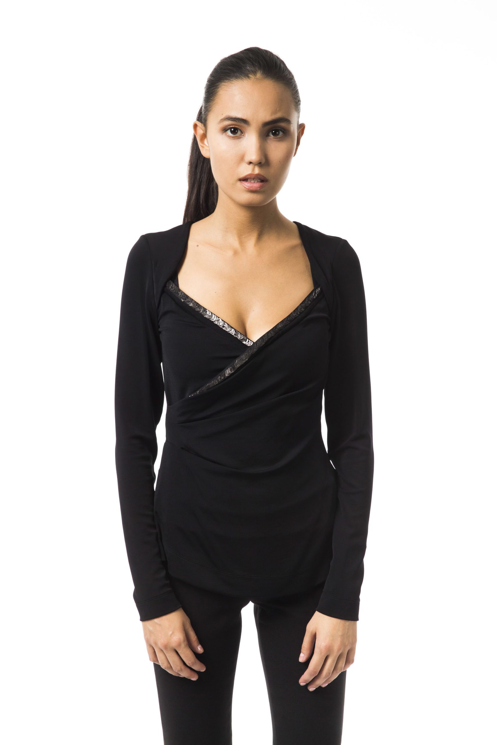BYBLOS Women's Nero T-Shirt Black BY1234755 - XS