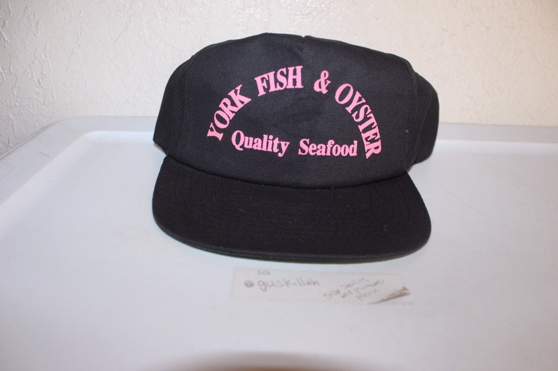 Vintage 90's York Fish & Oyster Quality Seafood Snapback Hat
