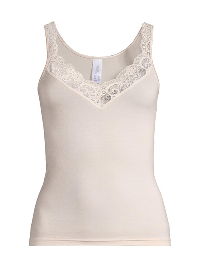 Ladies' Lace Trim Thermal Vest