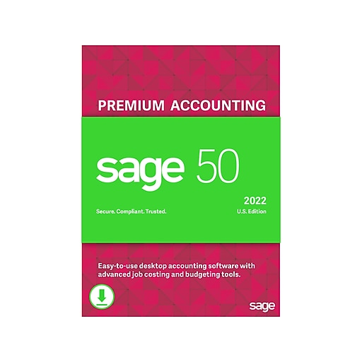 Sage 50 Premium Accounting for 5 Users, Windows, Download (PPA52022ESDCSRT)
