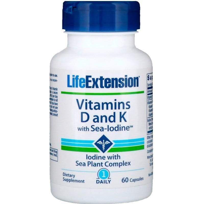 Vitamins D and K with Sea-Iodine - 60 caps