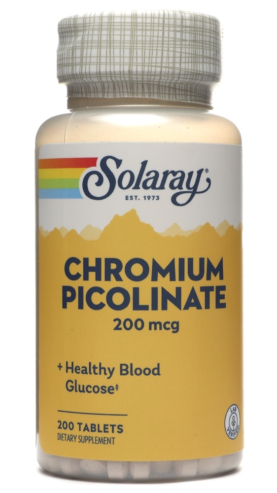 Solaray - Chromium Picolinate 200 mcg. - 200 Tablets