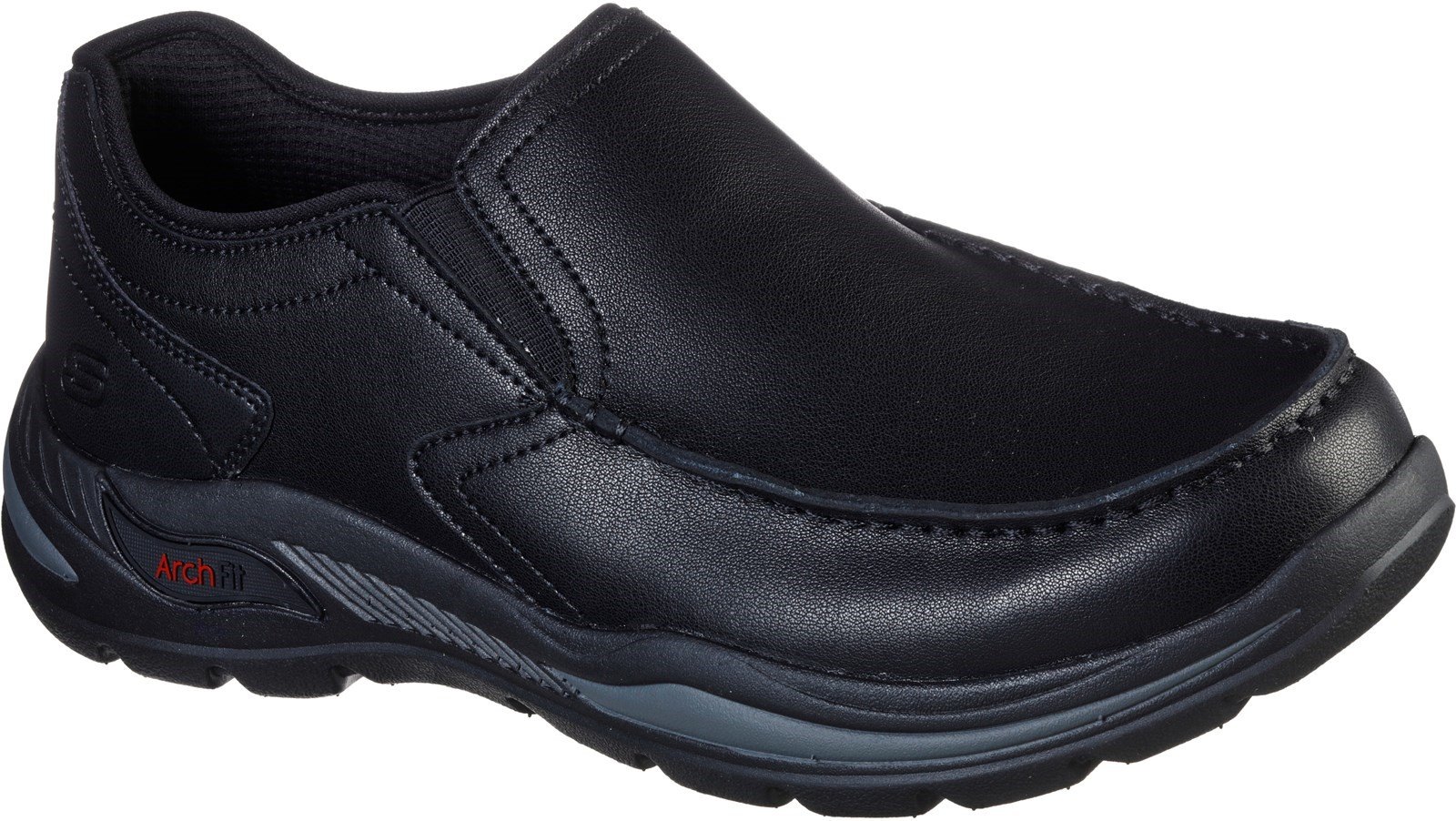 Skechers Men's Arch Fit Motley Hust Slip On Trainer Various Colours 31093 - Black 6