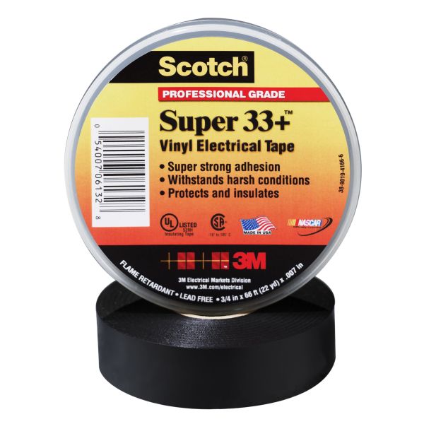 Scotch Super 33+ Elektrisk tape 19 mm x 6 m