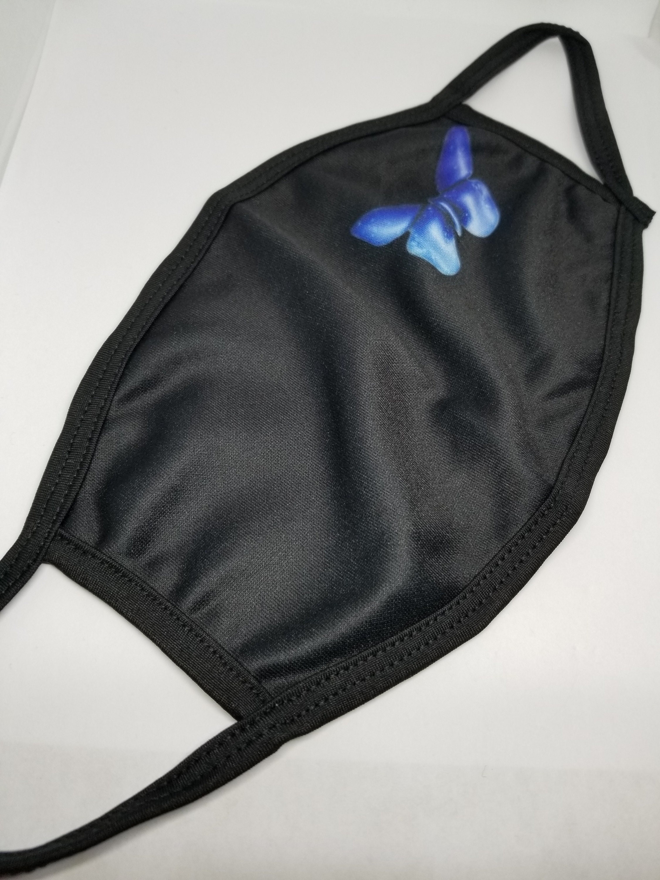 Blue Butterfly Mask Cotton Blends