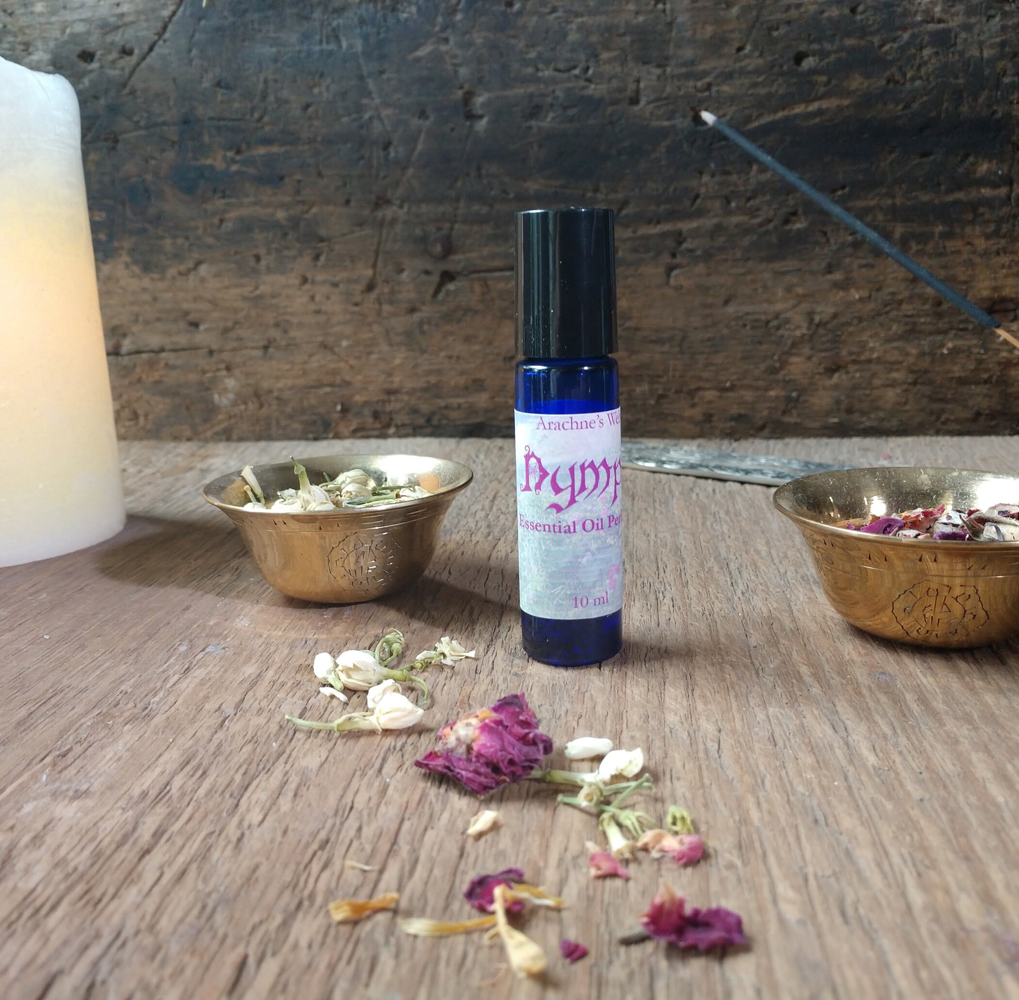 Nymph Perfume, Essential Oil, Blended Oil Floral Scent, Witchy Perfume