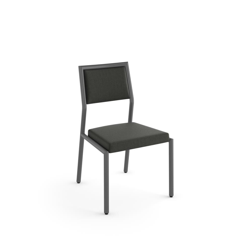 Amisco Jacob Contemporary/Modern Polyester Blend Upholstered Dining Side Chair (Metal Frame) in Gray | 34572-WE/1B57CPF4