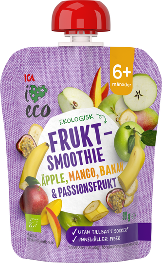 Köp ICA I Love Eco Fruktsmoothie Äpple Mango 90 g