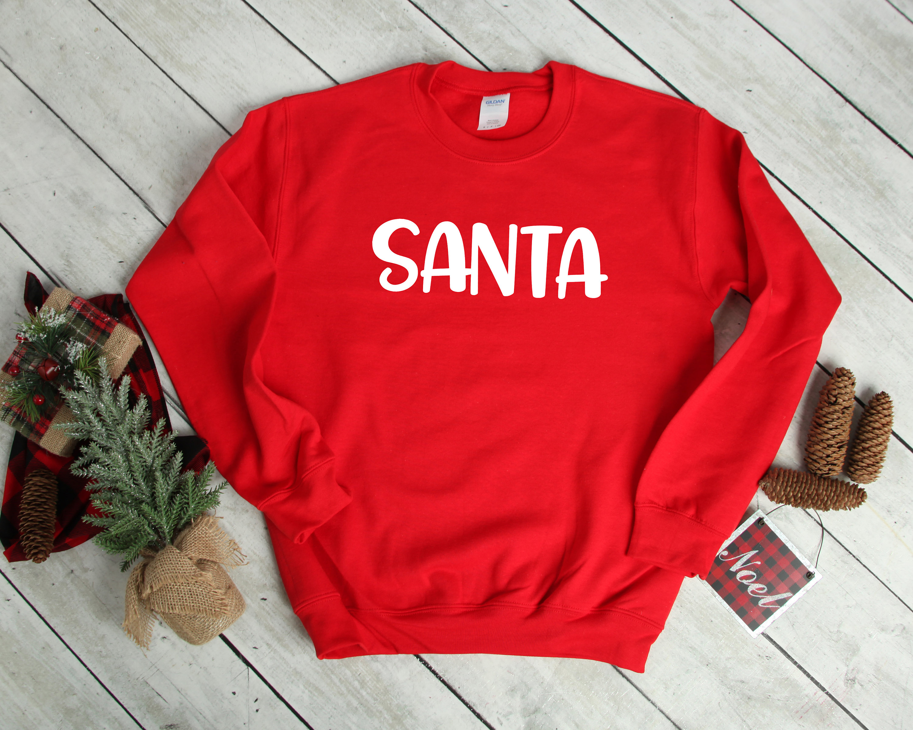 Santa Heavy Blend Crewneck Sweatshirt, Funny Christmas Sweater, Saying Humor, Xmas Crew