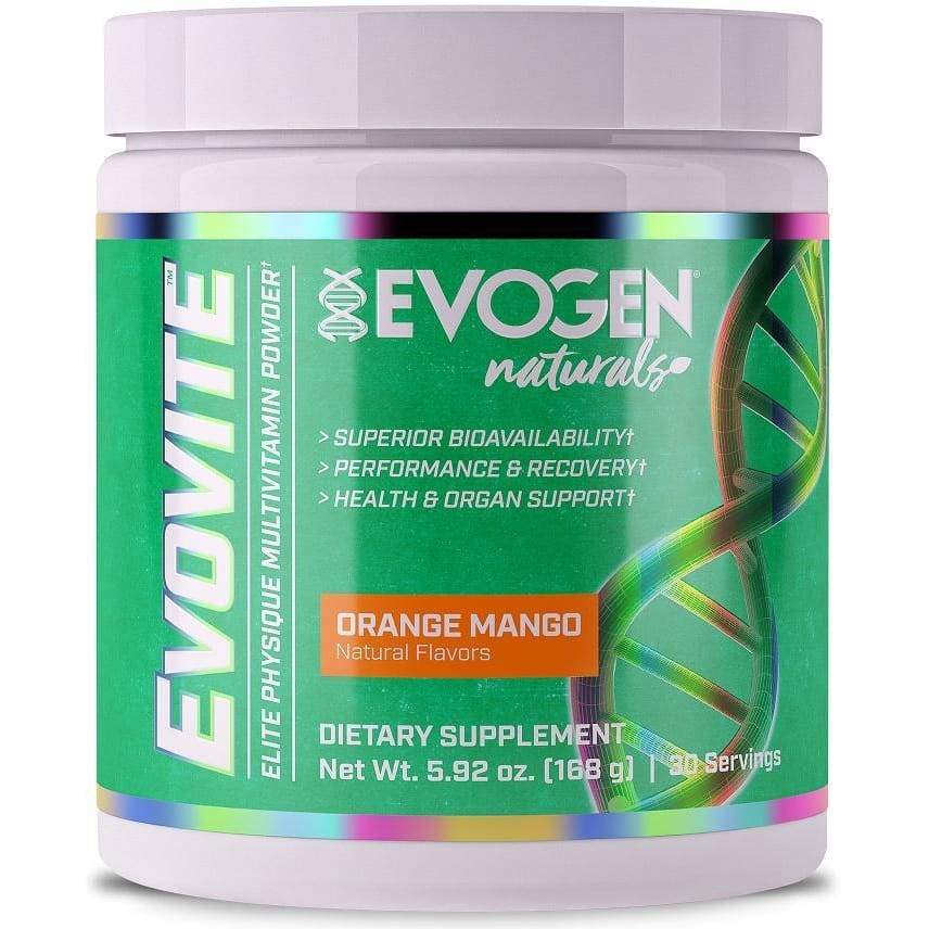 Evovite Naturals Powder, Orange Mango - 168 grams