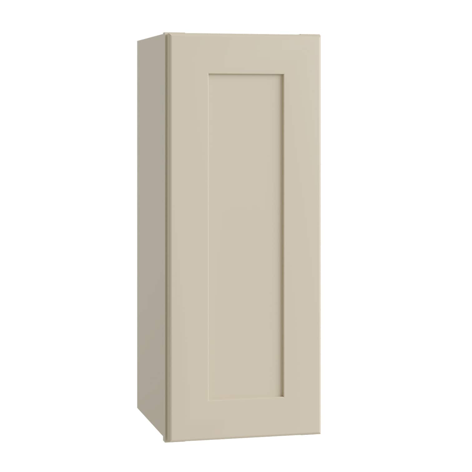 Luxxe Cabinetry 12-in W x 30-in H x 12-in D Norfolk Blended Cream Painted Door Wall Fully Assembled Semi-custom Cabinet in Off-White | W1230L-NBC
