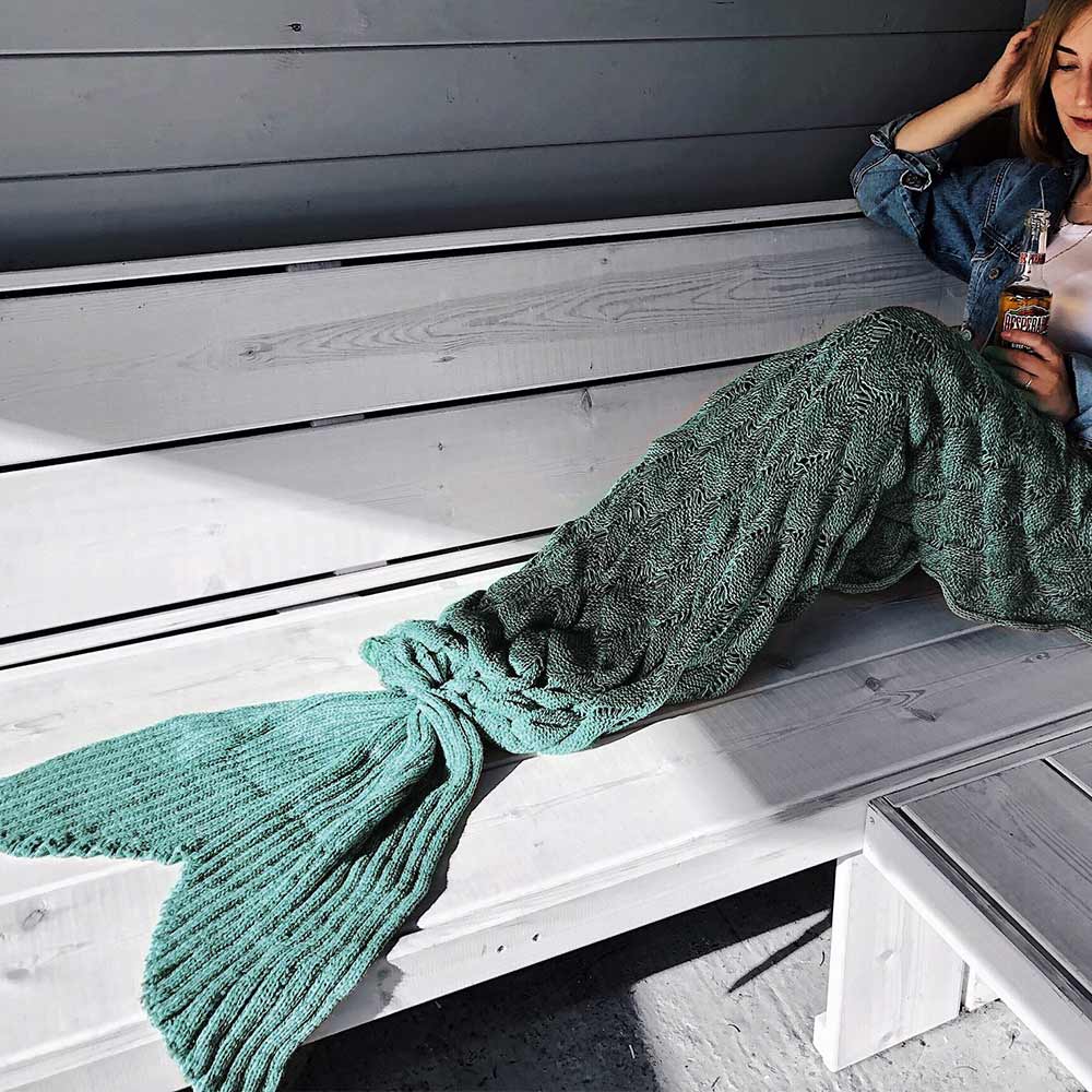 Mermaid Tail Blanket - Lake Blue (04345.BL)
