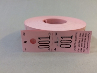 Garderobenumre rosa 2-delt 48 2x500stk - (500 sæt)