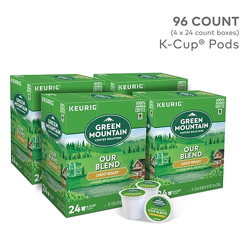 Green Mountain Our Blend Coffee, Keurig K-Cup Pods, Light Roast, 96/Carton (GMT6570CT)