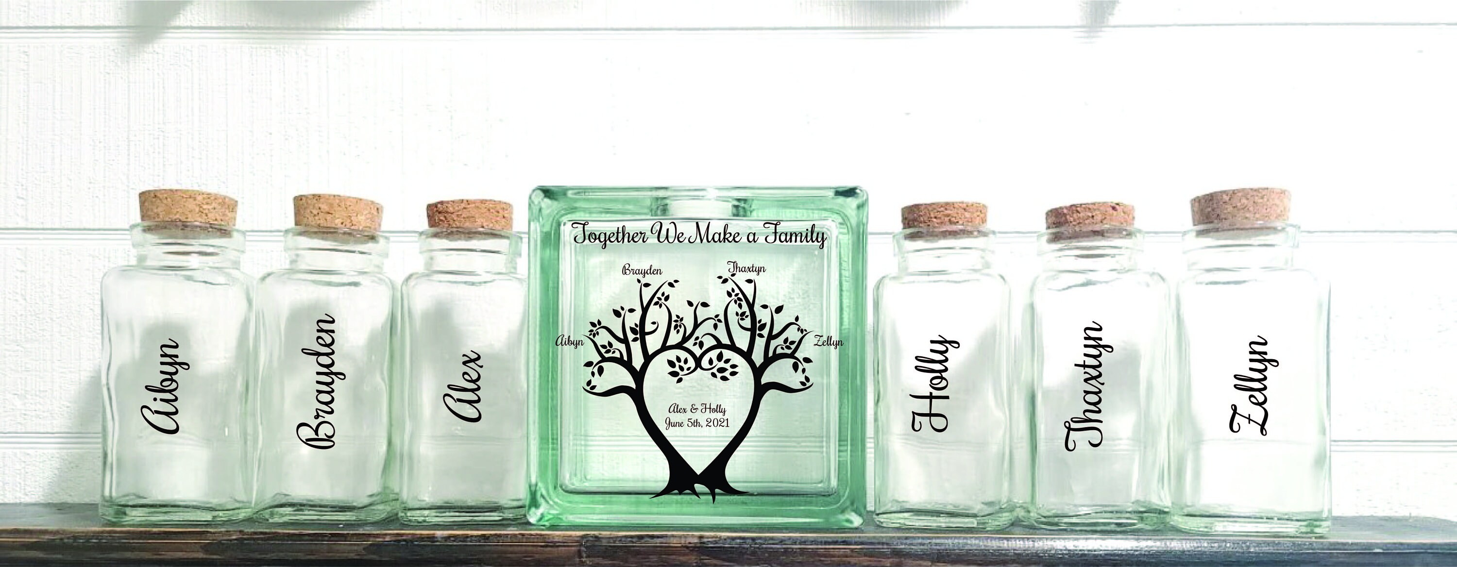 Wedding Unity Sand Ceremony Set Blended Family Together We Make A Family-Blended Family-Tree-Tpuwus2075x5