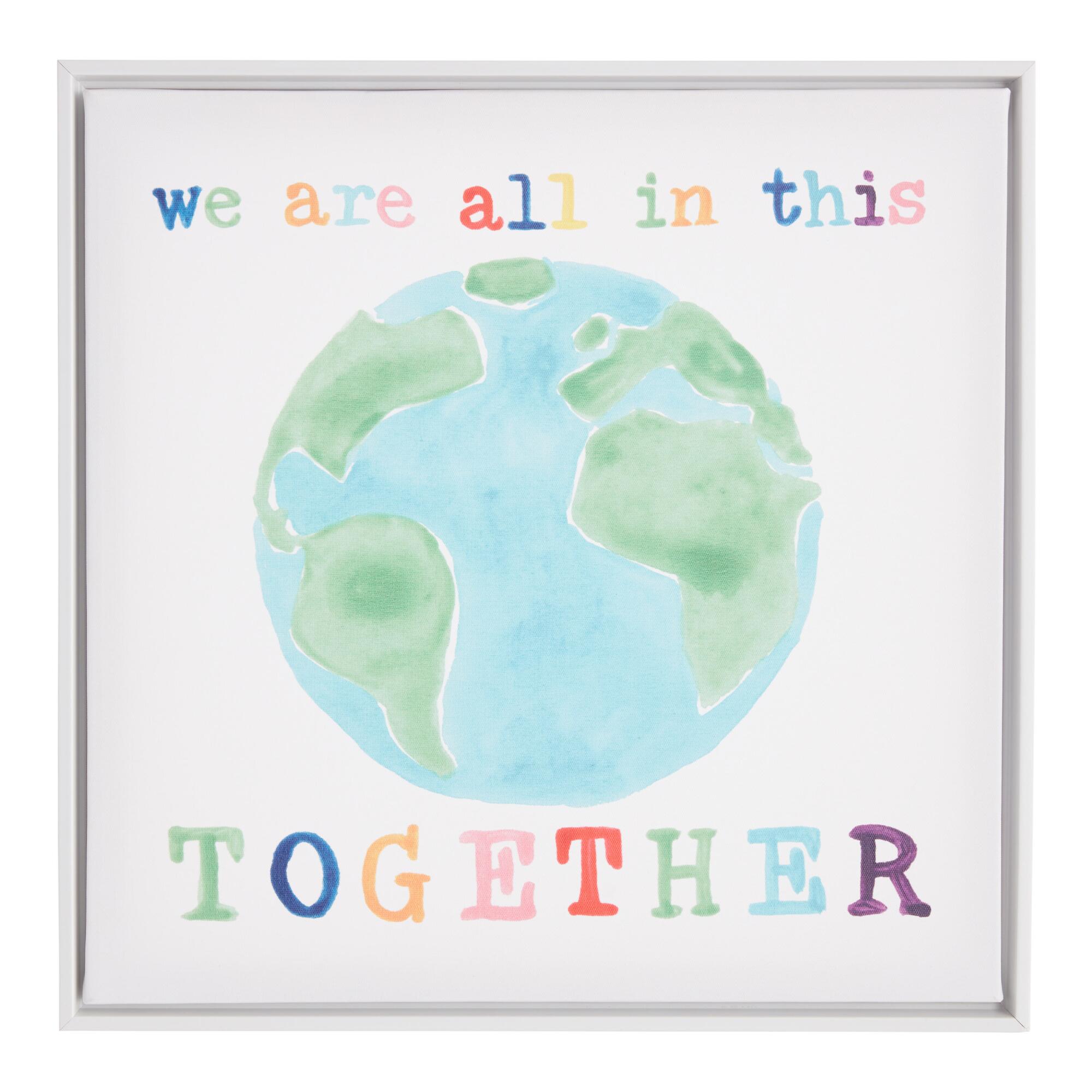 Multicolor All In This Together Framed Canvas Wall Art by World Market