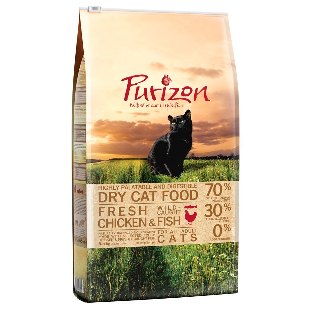 Purizon Grain-Free Dry Cat Food Economy Pack - Adult Wild Boar (2 x 6.5kg)