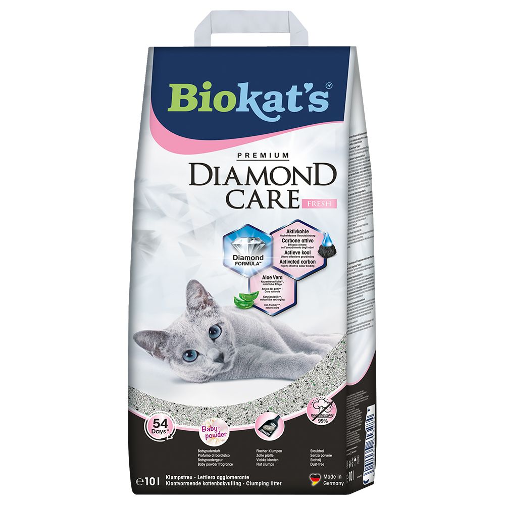 Biokat's Diamond Care Fresh Cat Litter - Economy Pack: 2 x 10l