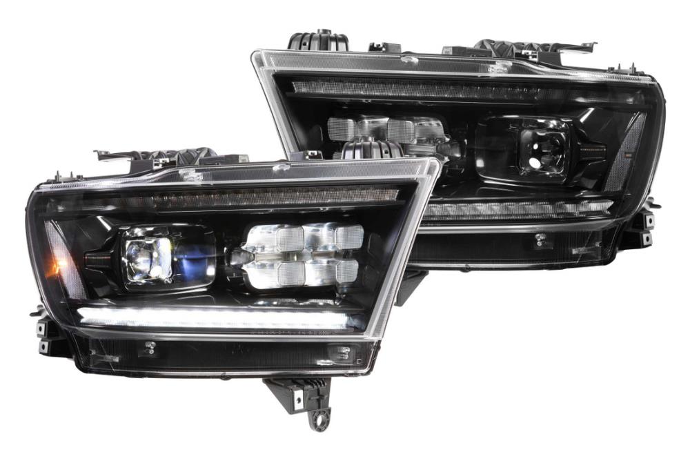 Morimoto XB LED Headlight Plug and Play Complete Replacement Housing Assembly: Dodge Ram 1500 (2019+) (Set/Black) | LF523