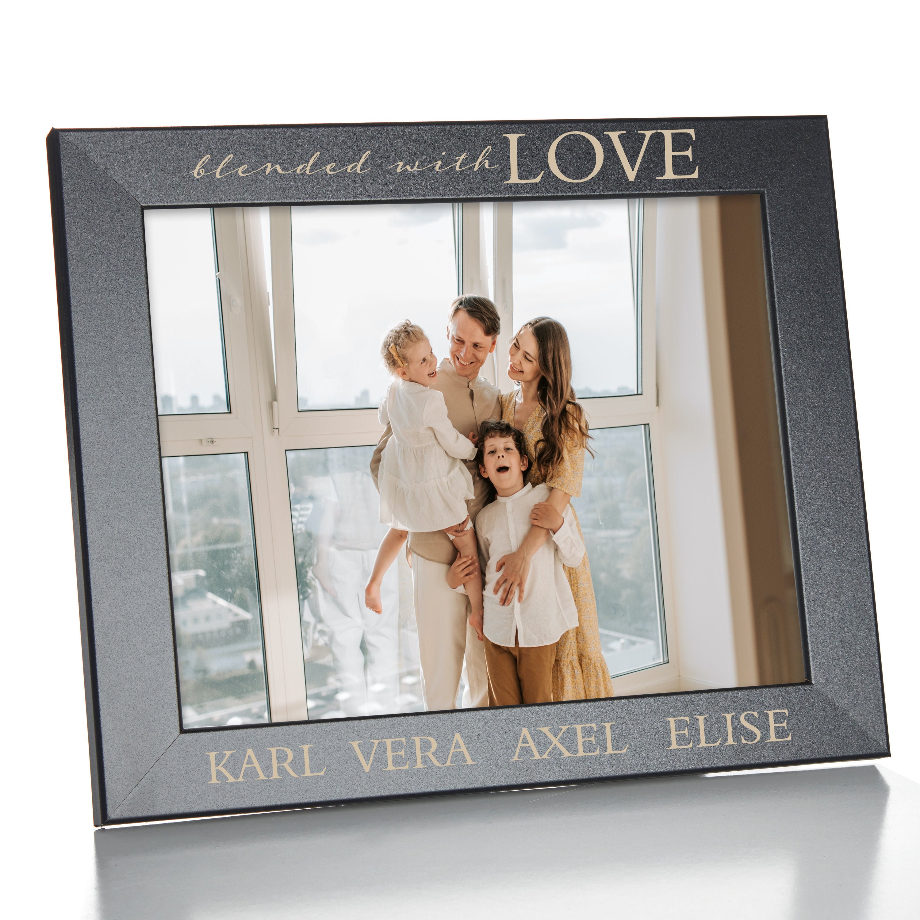 Blended Family Picutre Frame | Personalized With Love Picture Custom The Perfect Blend Gift