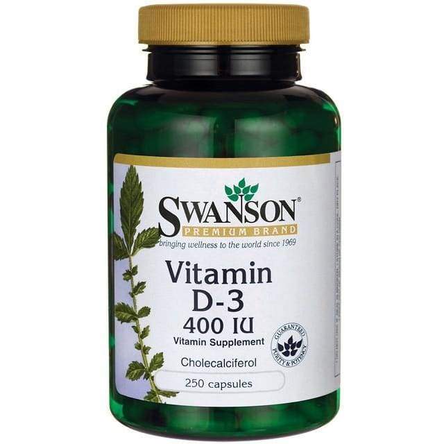 Vitamin D-3, 400 IU - 250 caps