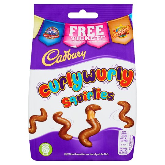 Cadbury Curly Wurly Squirlies Bag 110g