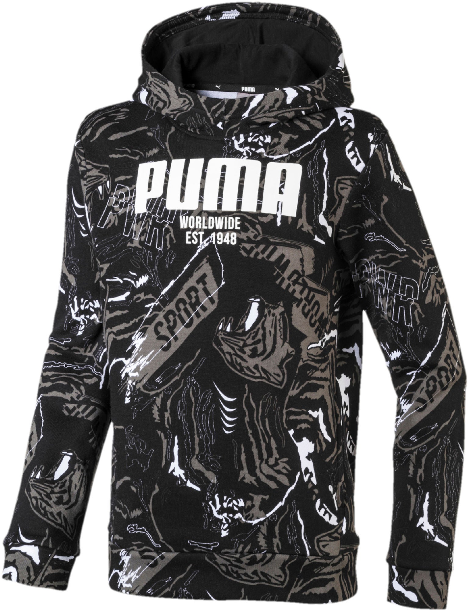 Puma Alpha Aop Kapuzenpullover, Black 98